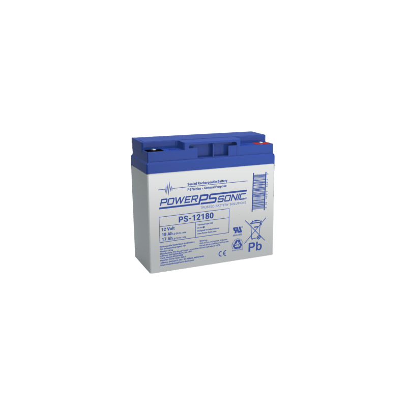 Batería 12V 18AH Power Sonic AGM Respaldo | Precio México - Envío Inmediato | LM Soluciones